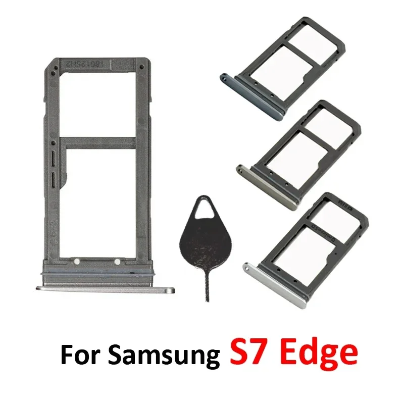 For Samsung Galaxy S7 Edge G935 G935F Phone Housing New SIM Card Adapter and Micro SD Card Tray Holder With SIM Eject Pin view 6