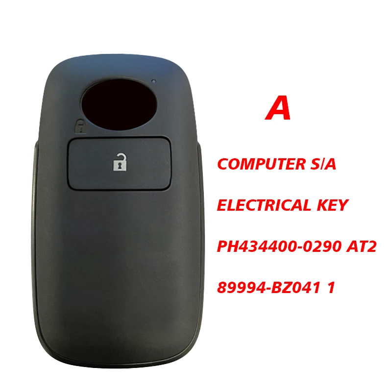 CN007313 Smart Key For Toyota  Raize Rocky  2/3/4 button 433mhz 4A Chip PN 89994-BZ041 89994-BZ170 89994-BZ050 Keyless Go