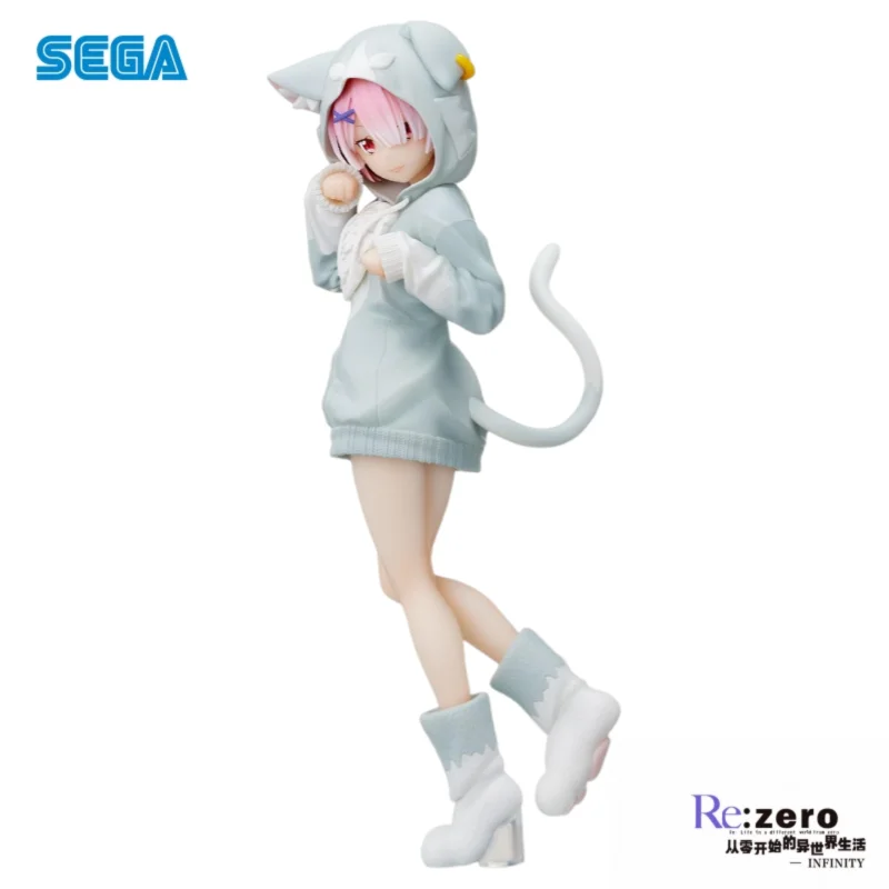 En Stock Sega Original Re Zero-arranque la vida en otro mundo Rem Emilia Ram figura de acción modelo muñeca nuevos juguetes en caja