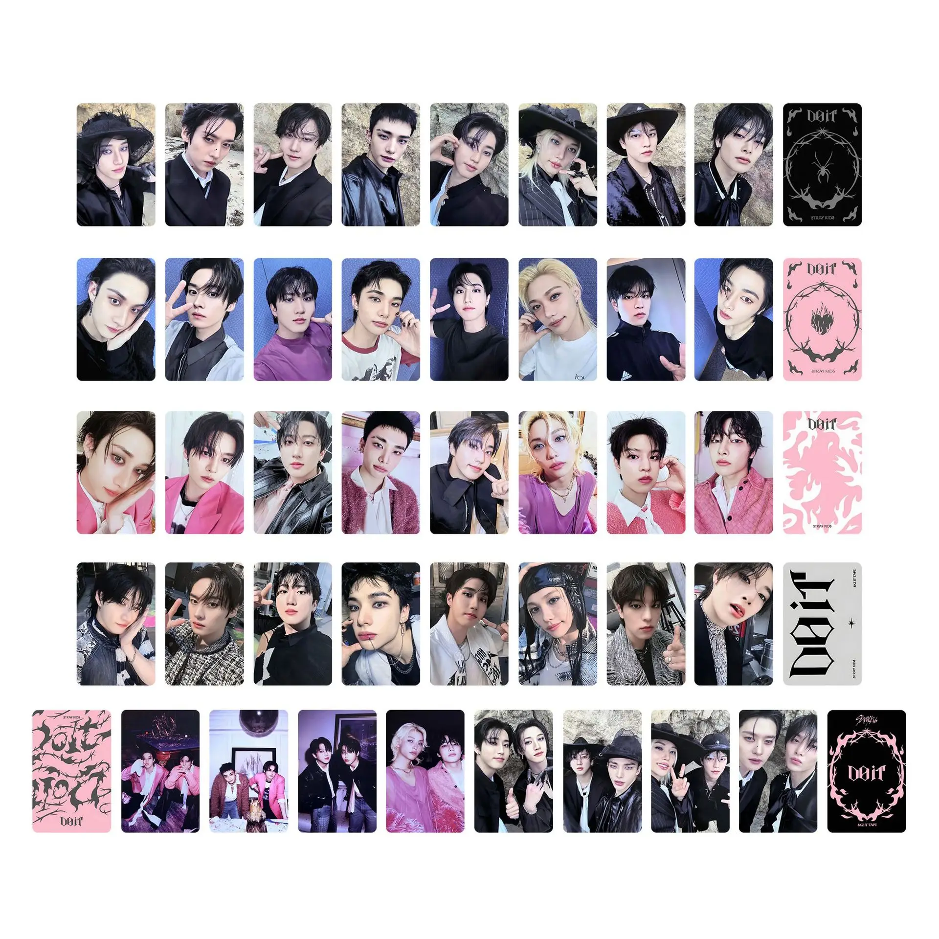 

8 шт. LOMO-карточек Stray Kids: новый альбом SKZOO IT TAPE: DO IT, специальные карточки с Ли Лонгфу, Хуан Сюаньчэнем, Фан Цанем, маленькие карточки, мерч