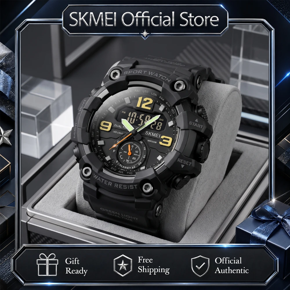 SKMEI Men Creative 3Time Countdown Digital Sports Wristwatches Waterproof Electronics Watches Alarm Countdown Watch Reloj Hombre