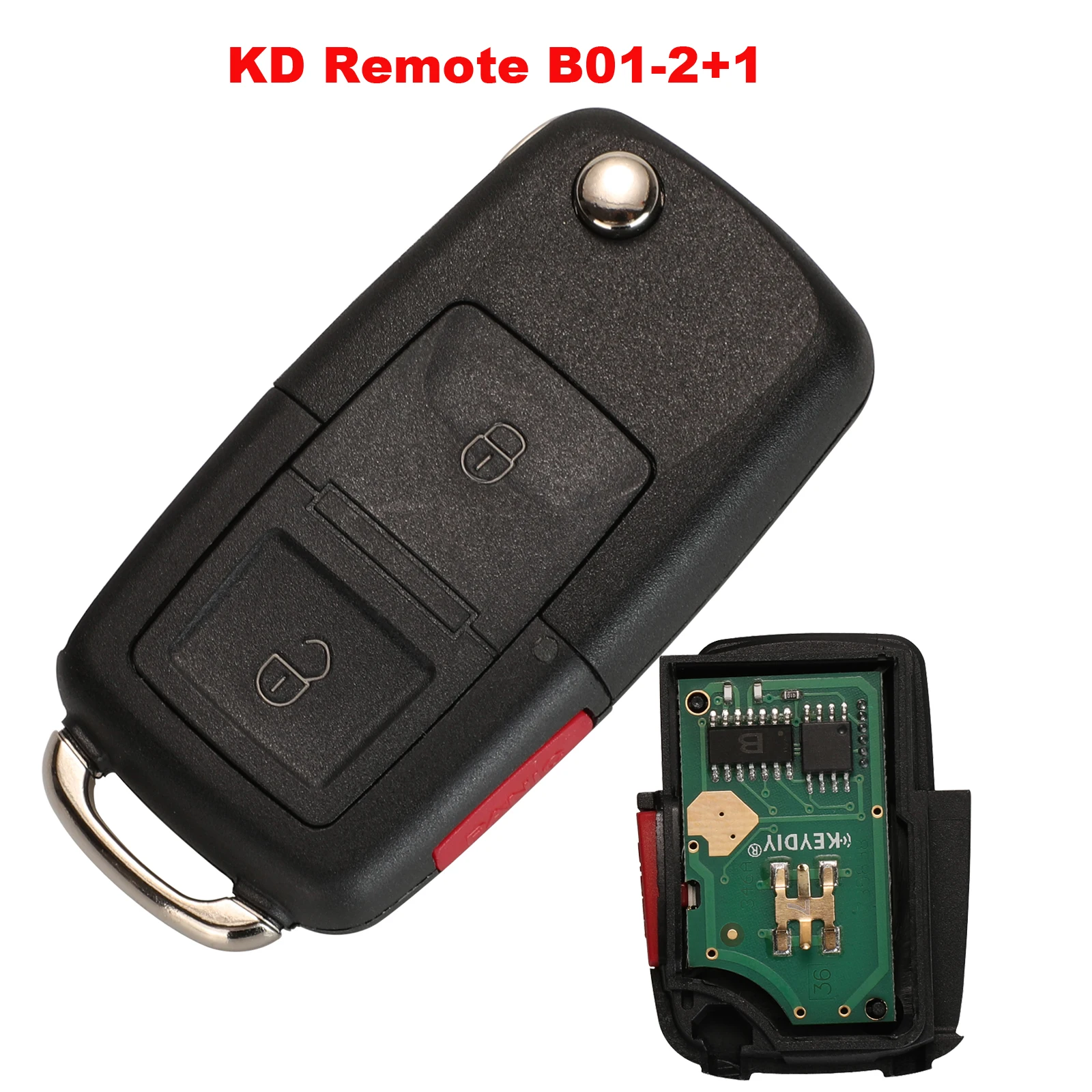 jingyuqin b01-2+1 3 buttons kd Remote For Vw Style Remote Key For kd900 (kd200) machine (1 piece)