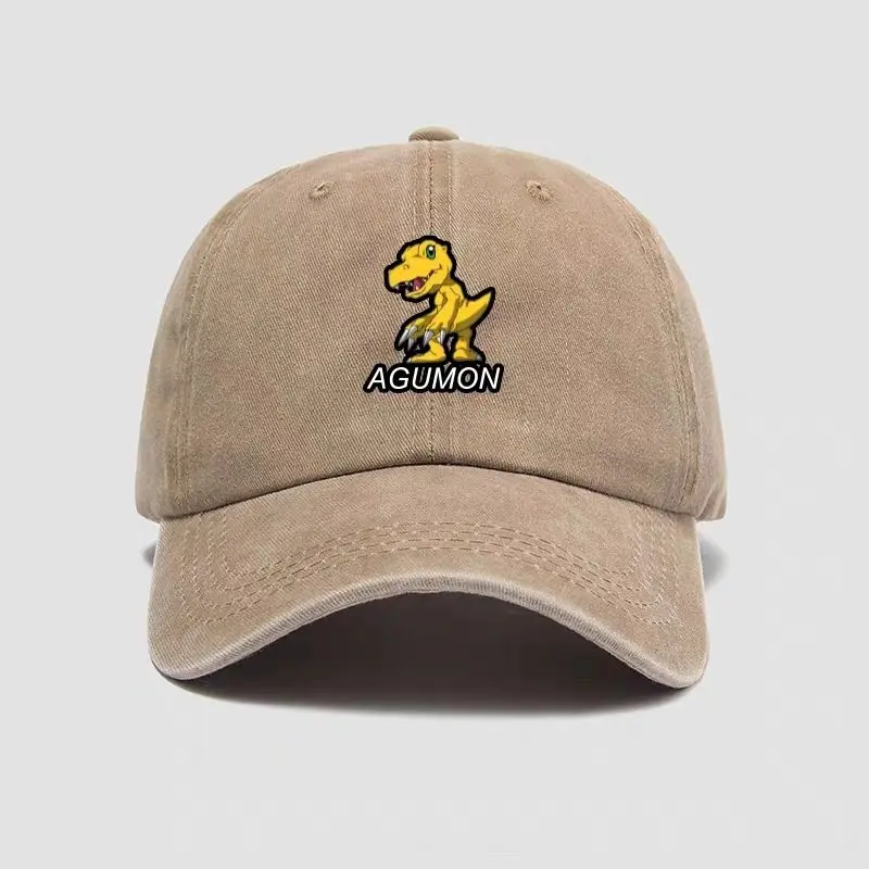 Agumon Hat Gorra de béisbol Gorra de pico de pato unisex de moda Sombrero para el sol de dibujos animados al aire libre