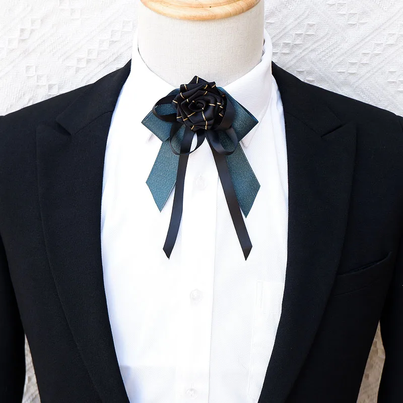 Original British Bow Tie Men and Women\'s Business Banquet Host Dress Suit Shirt Accessories Fashion Men\'s Wedding Collar Flowers