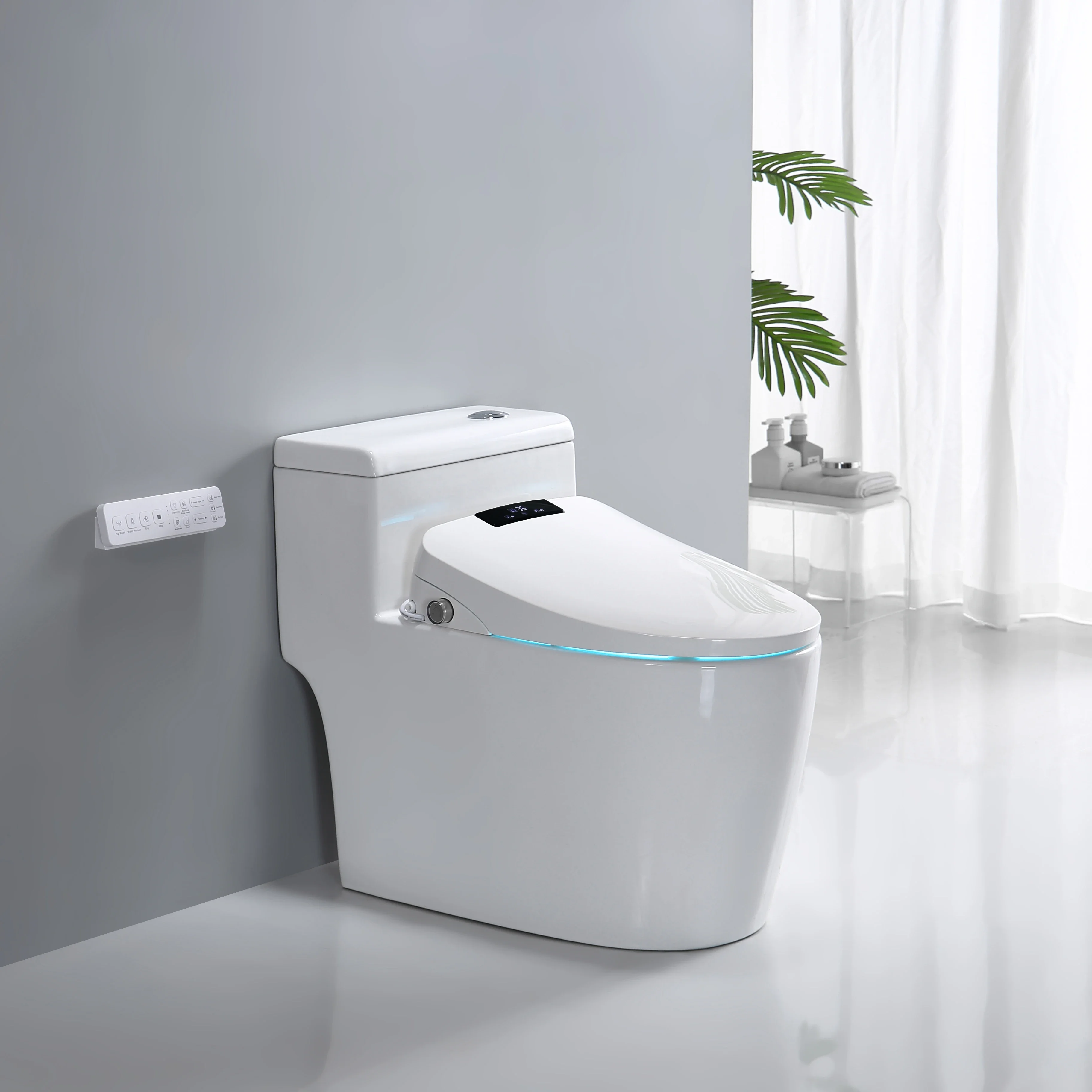 Auto Open Bidet Cover Led Light Smart Toilet Seat intelligent Toilet Wc heated toilet seat