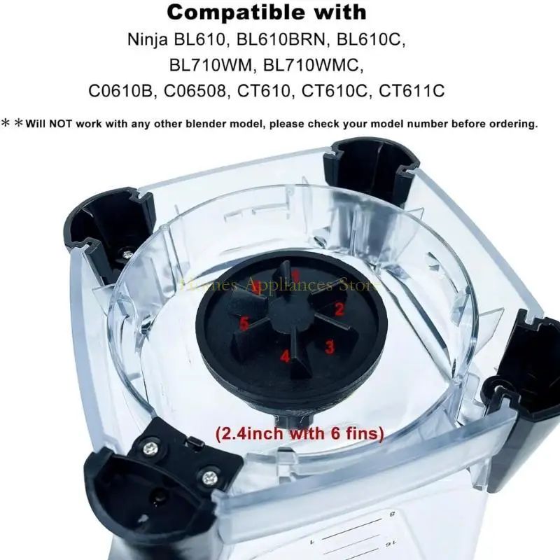 D0AB 72OZ Blade Drive for BL660/BN750/BL610 Efficient Mixing Powerful Blending Home Kitchens Gyms Accessories