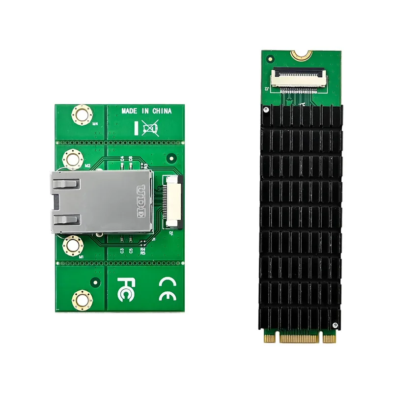 2Pcs SUNWEIT ST7466 M.2 B + M AQC113 T1 single electrical port/10GBASE-T industrial control network interface card FPC