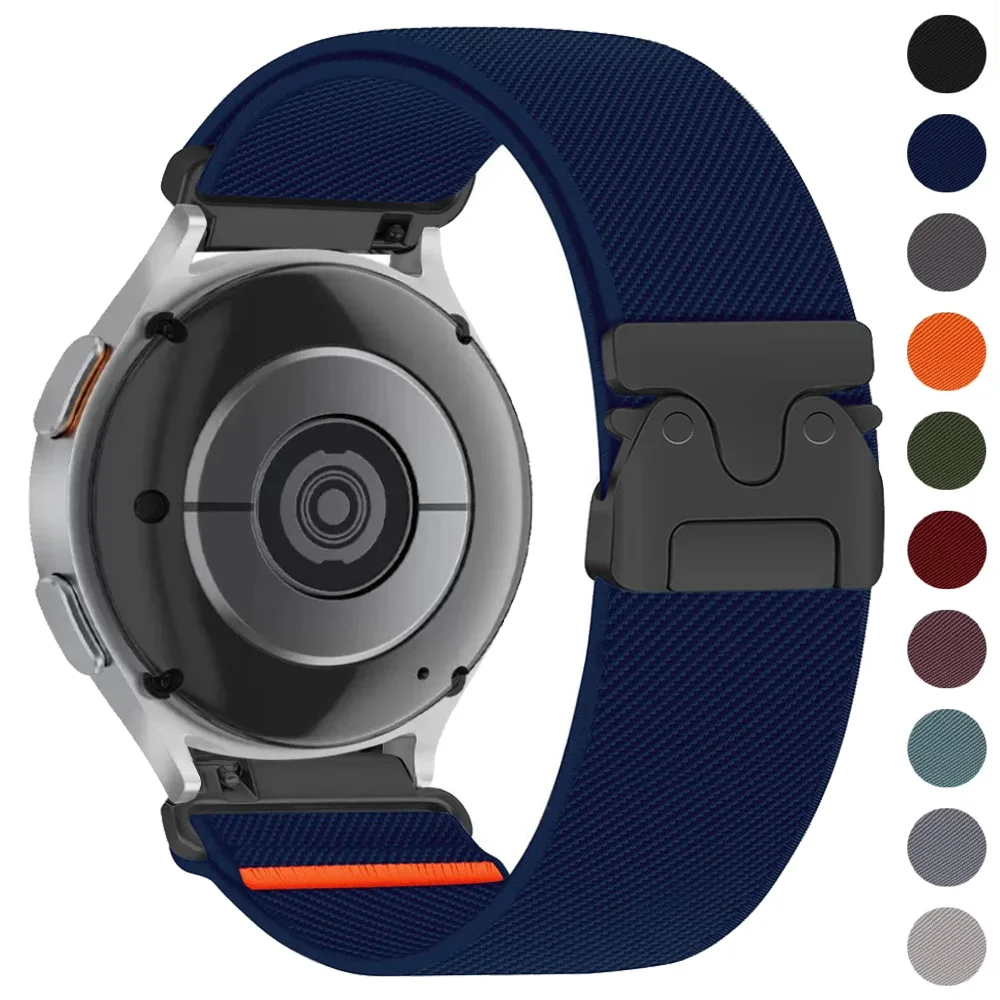 20/22mm Parachute Strap for Samsung Galaxy Watch 7 6 5 4 40/44mm 6 Classic Nylon Bracelet for Huawei Watch GT 6 5 Pro 46mm Band