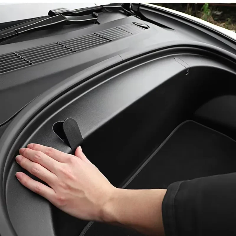 

2Pcs Car'S Front Trunk Hook Eject Clip Installation Car Spare Box Hook for Tesla Model 3 2017-2020 ABS Auto Interior Accessorie