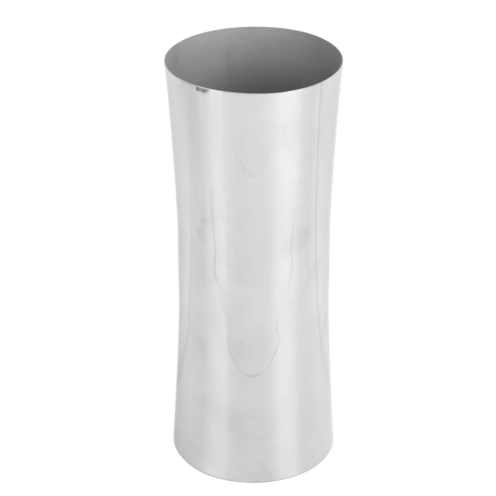 Tall Vase 304 Stainless Steel Silver Color Waist Shaped Flower Arrangement Vase for Office and Wedding