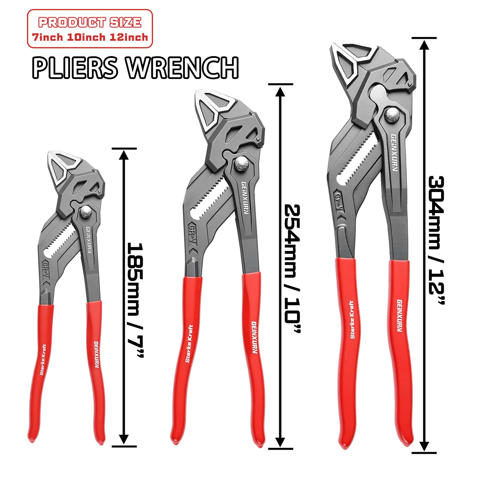 Geinxurn Industrial-Grade Heavy-Duty Clamps Multi-Purpose Universal Pressure Clamping Pliers for Various Applications