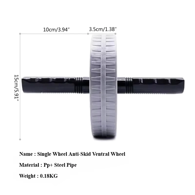 1 قطعة عجلة البطن قوية تحمل الأسطوانة عدم الانزلاق تعزيز العضلات معدات التمرين اللياقة البدنية التدريب المنزل استخدام صامت
