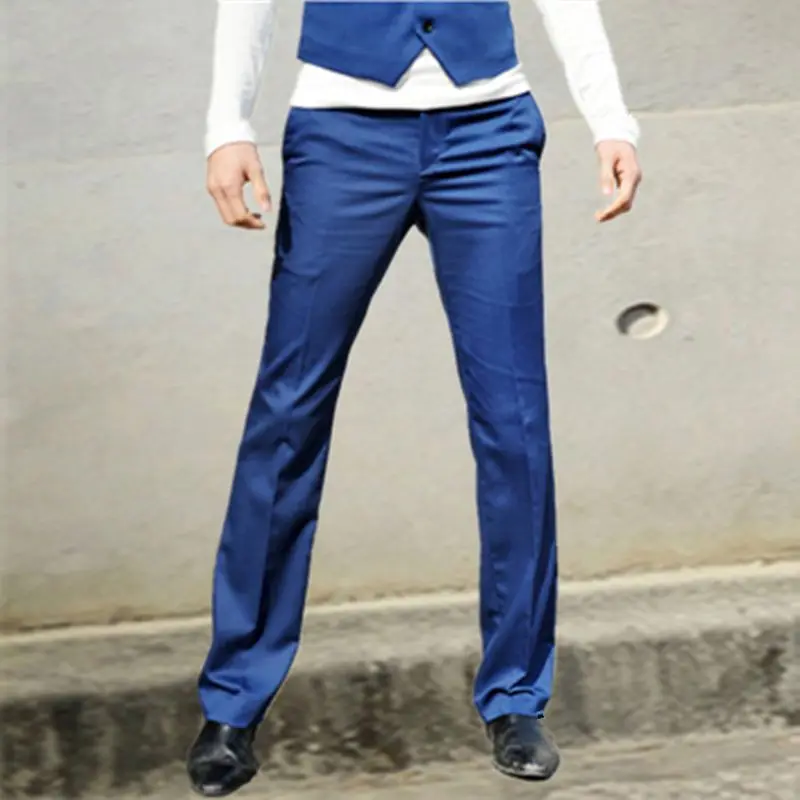 

Fashion High Quality Cotton Men Suit Pants Straight Spring Autumn Long Male Classic Business Casual Trousers Full Length E33