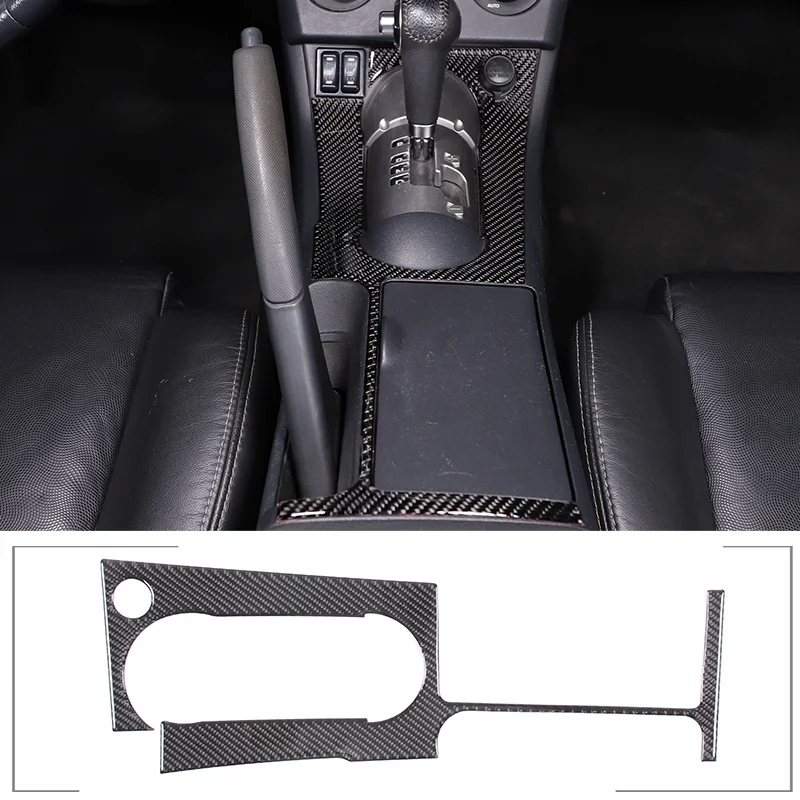 For Mitsubishi Eclipse 2006-2011 Soft Carbon Fiber Car Central Control Gear Shift Air Outlet Frame Panel Sticker Car Accessories - view 3