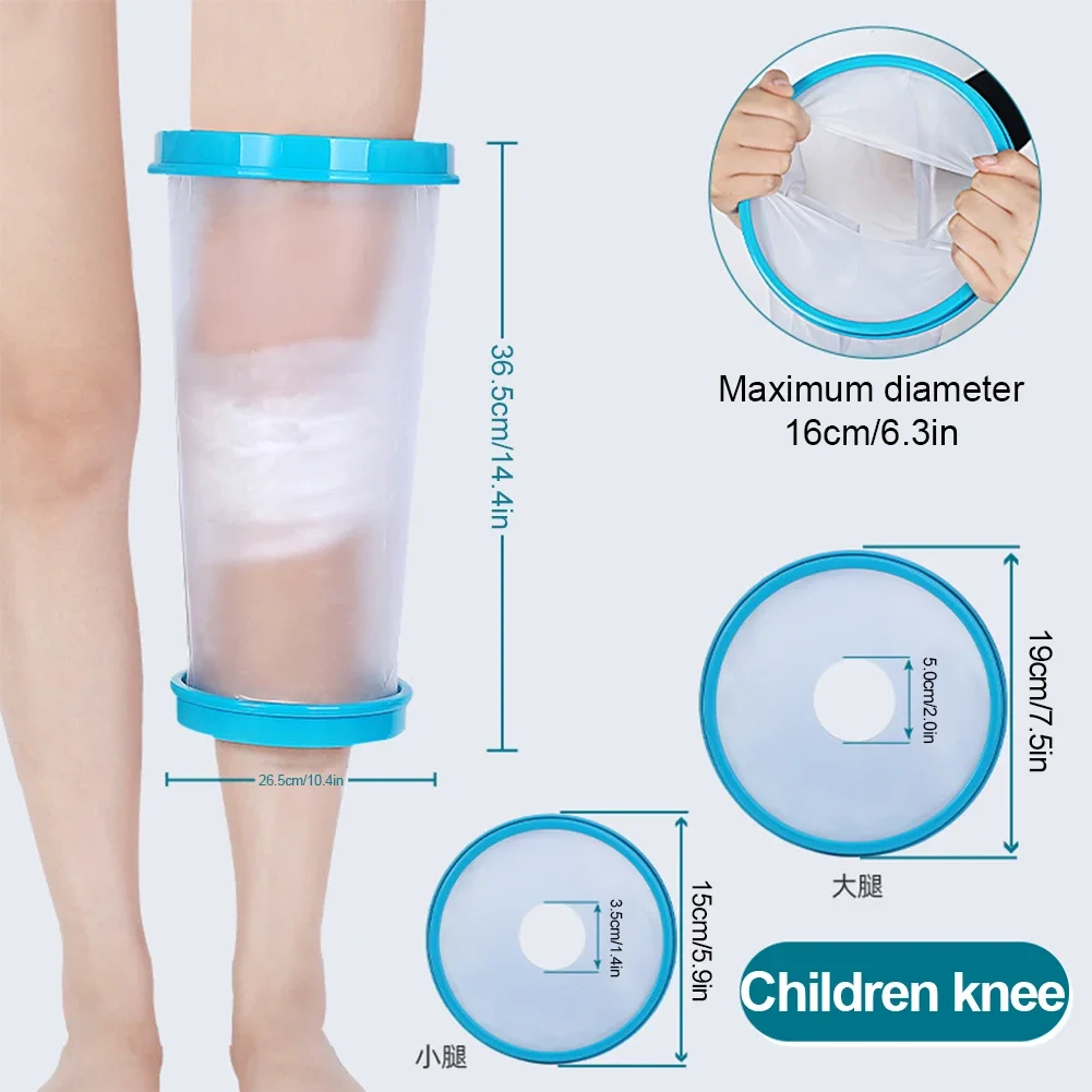 Children Kids Waterproof Sealed Cast Bandage Protector Wound Fracture Arm Leg Foot Knee Sealed Protector Bath Shower Cover