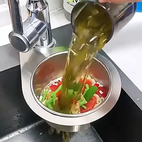 Colador de fregadero de cisne de cocina de acero inoxidable, cesta colgante de filtro de drenaje de residuos, escurridor de frutas y verduras, estante de almacenamiento de esponja