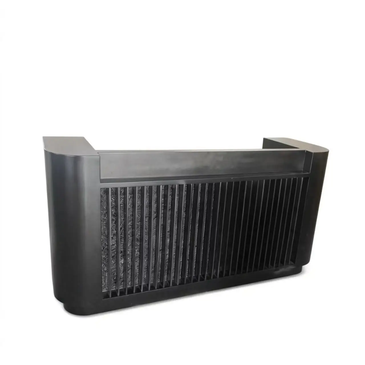 

jk-Black Painted Wood Checkout Counter Reception Counter for Beauty Salons Clothing Stores Hotels Cashier Desk for Company&