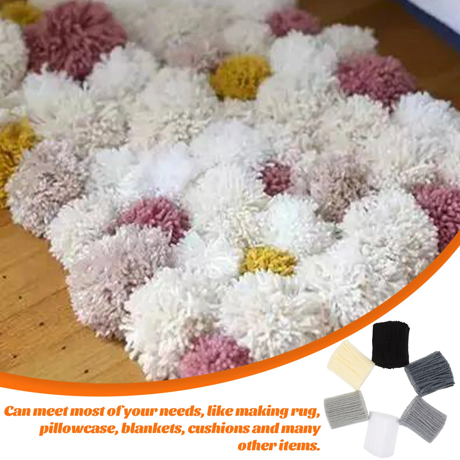 

12Pcs Carpet Embroidery Yarn Acrylic Fiber Pre-Cut for DIY Rug Making Blanket Pillowcase Craft Project Handmade Home Decor