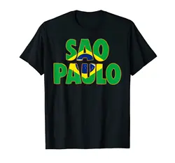 More Design Brazil São Sao Paulo Retro Vintage Men Women Clothing T-Shirt Hip Hop Tops Cotton Tees