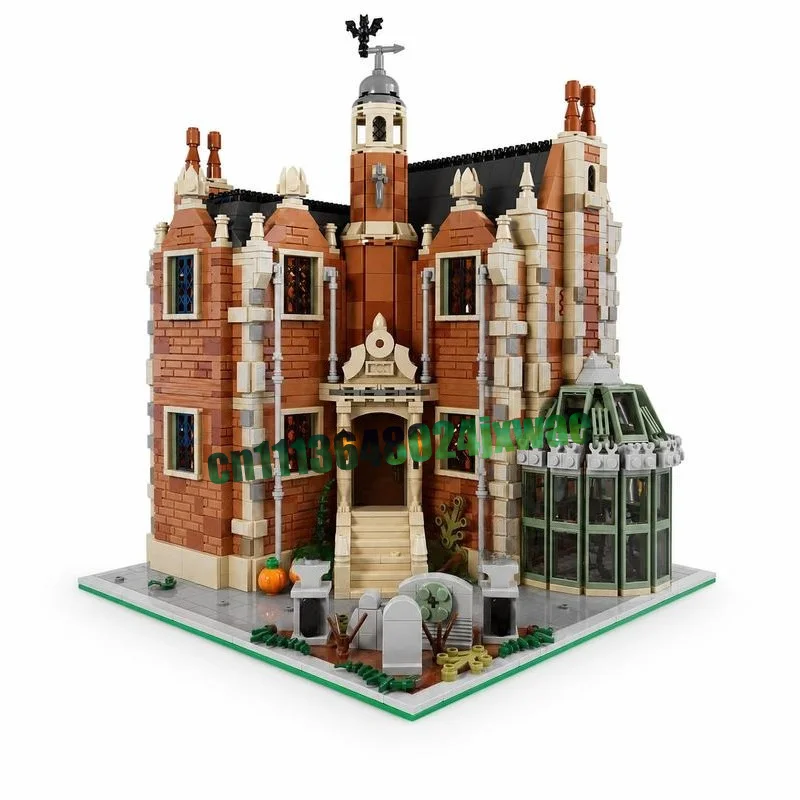 2098 Parts Modular Haunted Mansion MOC Building Blocks Custom Assembly DIY Creative Model Puzzle Halloween Toy Collection Gifts