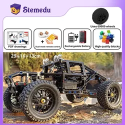 MOC Building Blocks 4X4 Baja Off-Road Outdoor Climbing Car Technical Vehicle App Remote Control Racing With PF Set Boys Gift Toy