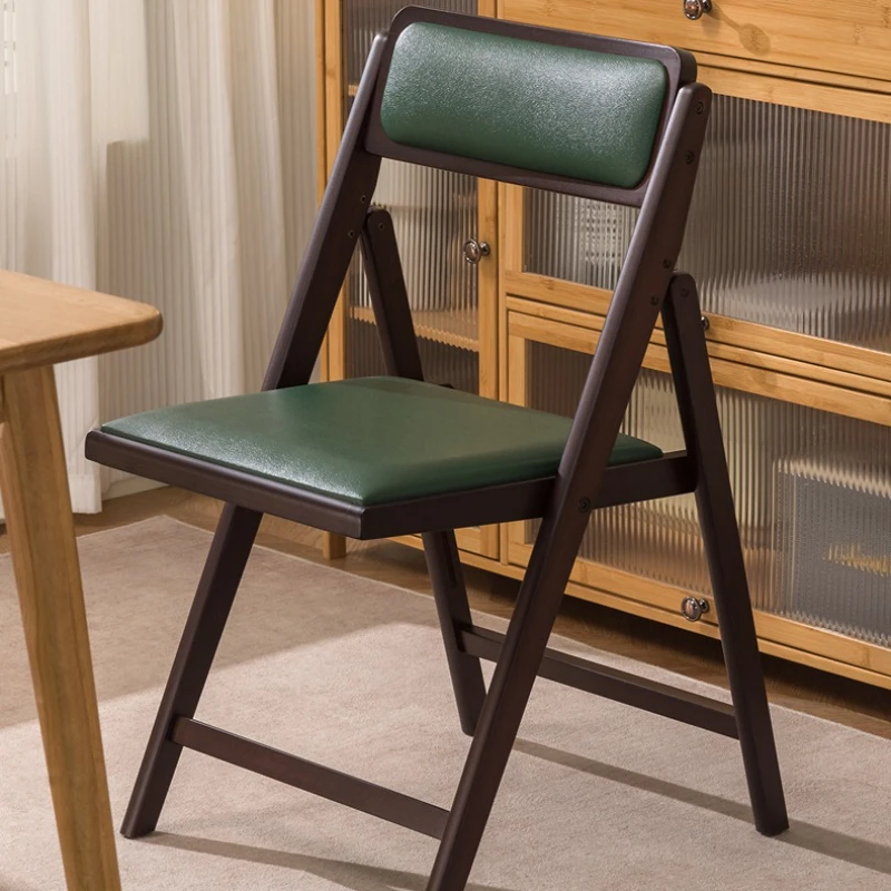 

Firm Multifunctional breathable and durable installation-free folding dining chair computer breathable chair rattan chair
