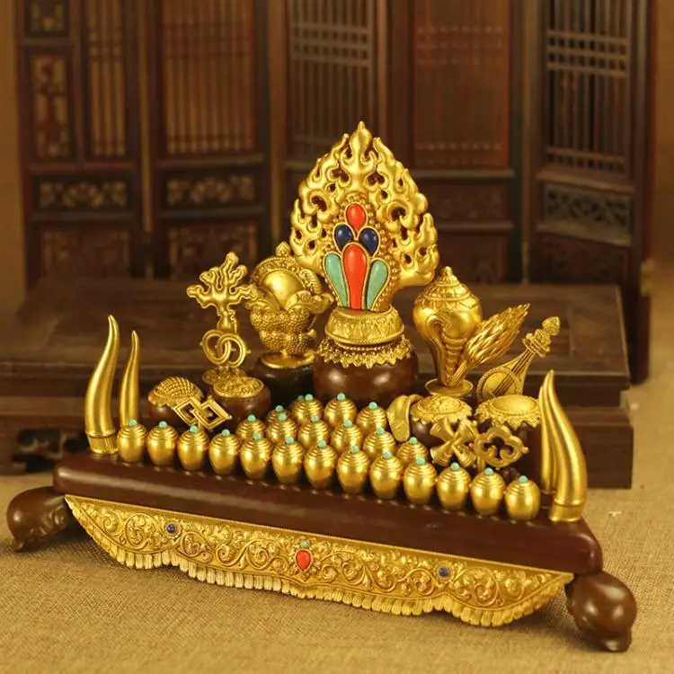 Imitation Copper Craftsmanship Alloy Hundred Throne Ornament Manibao Copper Hundred Treasures Ruyi Treasure