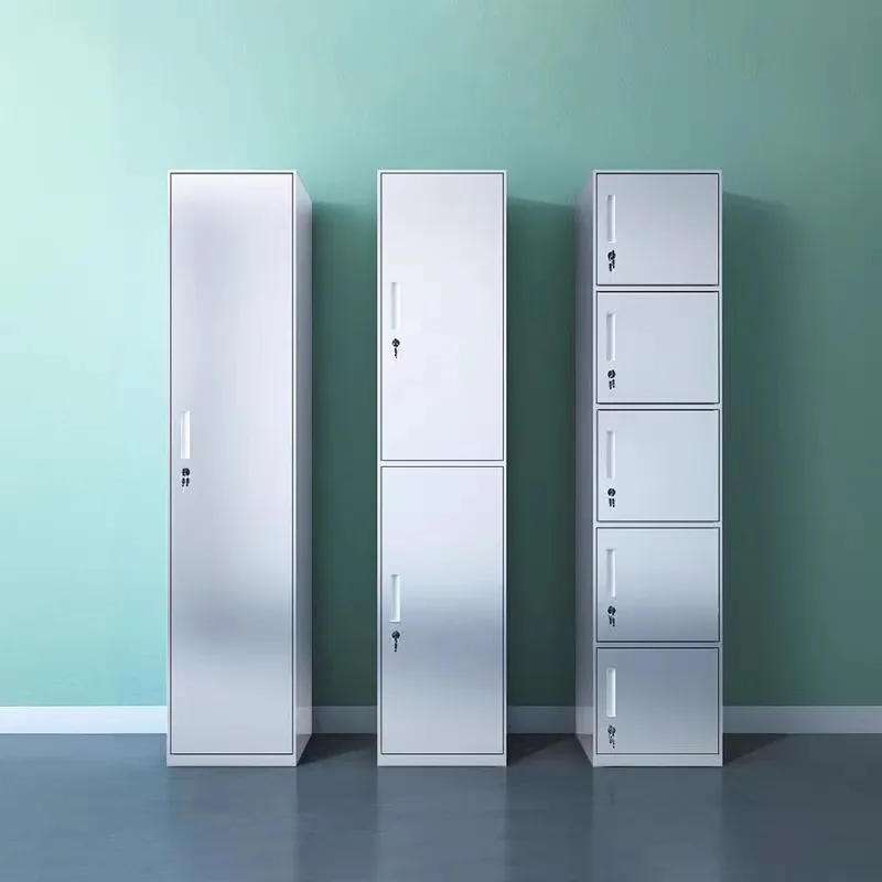 

304 stainless steel single-door locker, staff locker, multi-layer locked household dormitory bathroom, changing clothes and seam