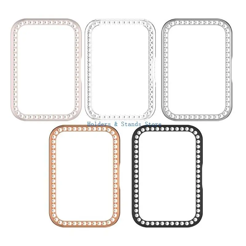 Case cubierta reloj Y4ue para ajustar 3 media cobertura alojamiento carcasa carcasa del diamante bisel a