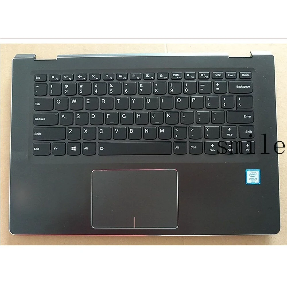 Teclado para Notebook Lenovo Flex 4-1470 Yoga 510-14IKB com Palmrest e Touchpad
