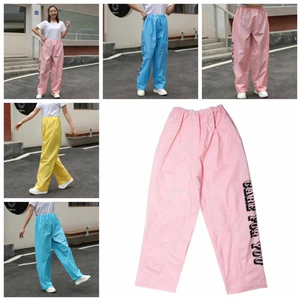 

Portable Waterproof Hiking Rain Pants Long Pants Quick Dry Mountain Rain Trousers EVA Thick Camping Pants Women Men