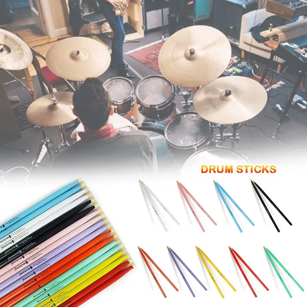 

Accessories Wood Drumsticks 5A Multicolor Drum Sticks Percussion Tool Drum