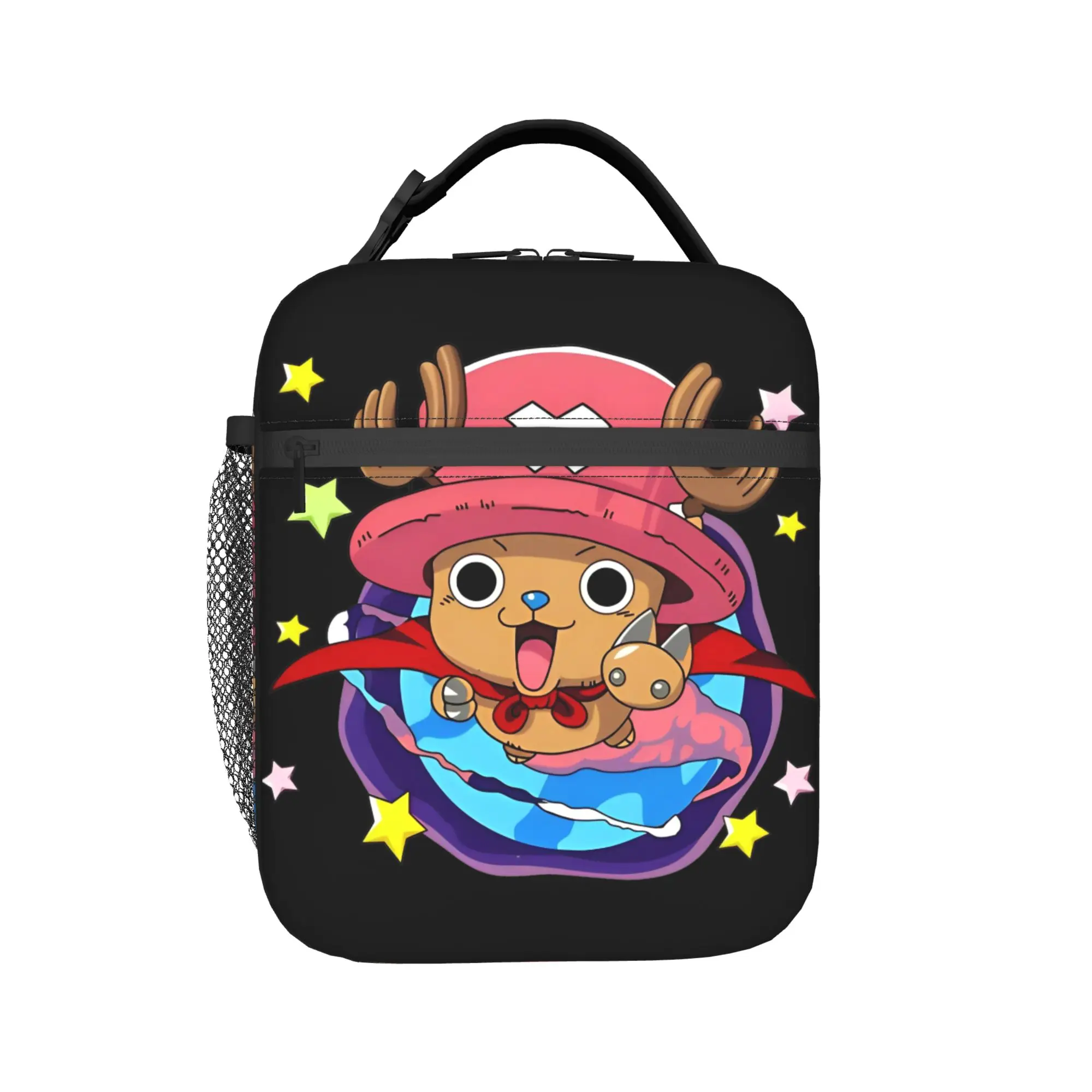 Ones Pieces Lunch Bag For Child chopper Graphic Lunch Box Aesthetic Picnic Cooler Bag Portable Waterproof Thermal Tote Handbags