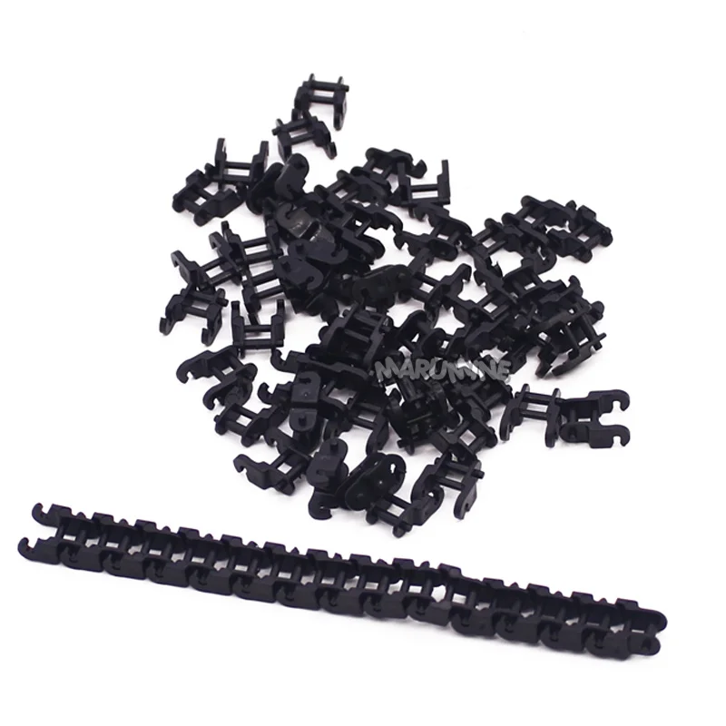 MARUMINE MOC 50PCS Kreative Military Tank Kette Tracks 3711 Mechanische Bausteine DIY Modell Zubehör Weihnachten Spielzeug Geschenk