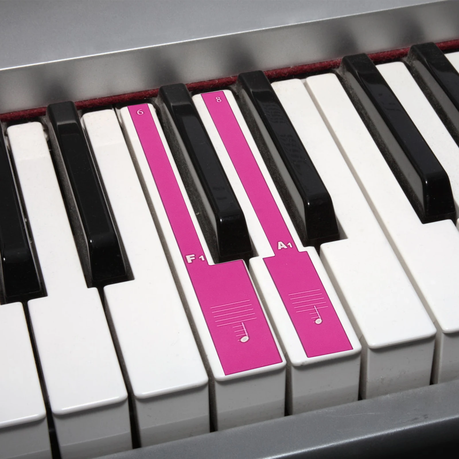 

88 Keys Piano Keyboard Sticker Set Large Font Music Note Stickers For Beginners Electronic Organ Hand Rolling Piano Practical