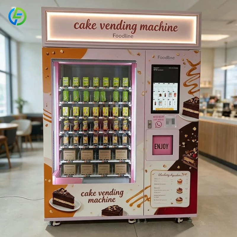 Smart Cake Vending Machine XY Axis Elevator Software System Cake Cupcake Vending Machine with Cooling System FL Customized