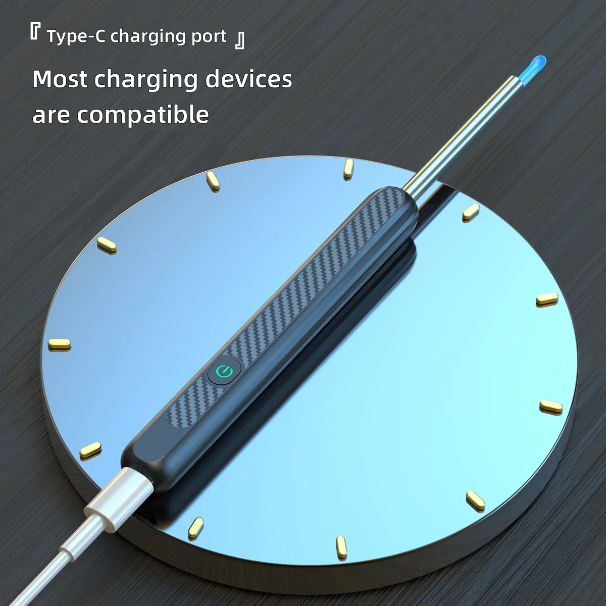 أداة إزالة شمع الأذن لإزالة شمع الأذن، منظف قناة الأذن مع كاميرا 1080 بكسل، كاميرا الأذن لنظام iOS وAndroid