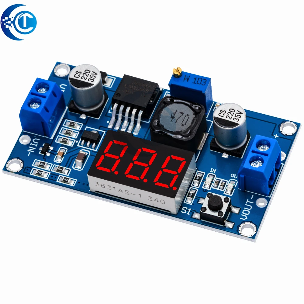 DC-DC xl6009 digital boost step up módulo de fonte de alimentação ajustável 4.5-32v a 5-52v regulador de tensão step-up com voltímetro led