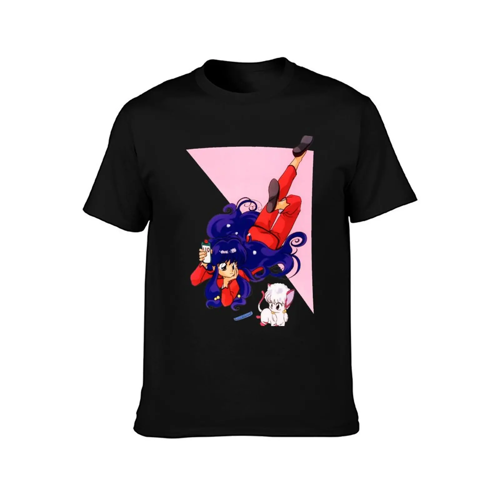 Ranma ? Shampoo v3 T-Shirt Summer Casual Cotton Tee Oversized Streetwear Tops Vintage Graphic Print Loose Fit Short Sleeve