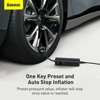 Baseus Car Inflator Pump 12V Smart Electric Car Tire Pump 150 PSI LED Display Car Tyre Air Compressor for Bicycle Motorcycle