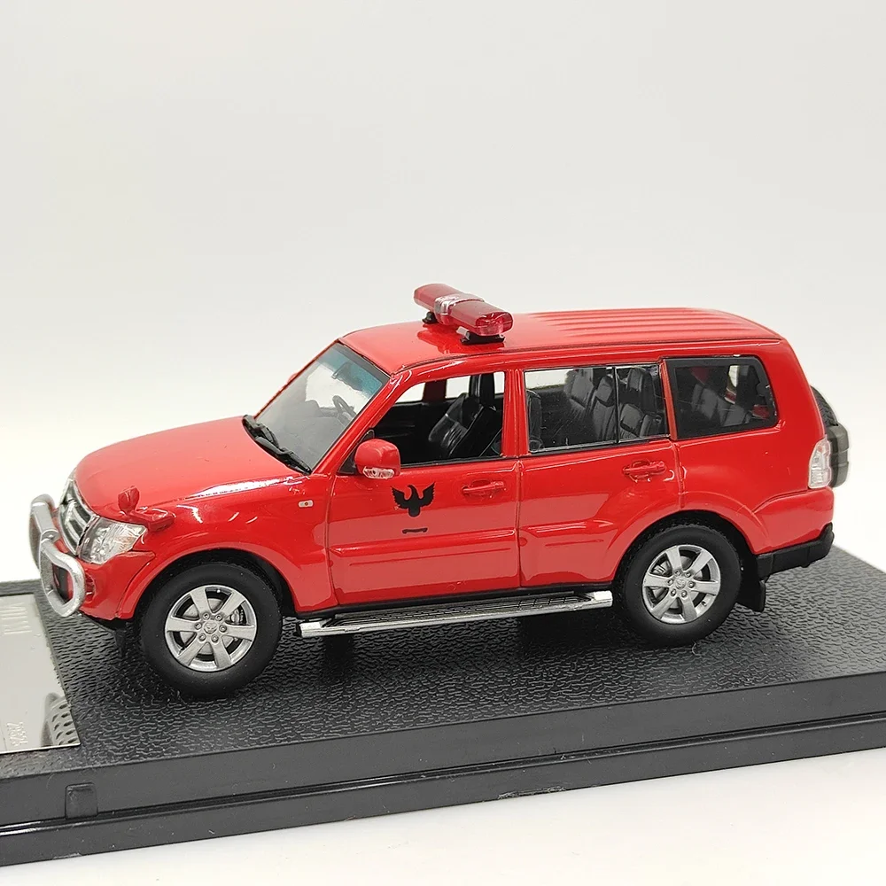 다이캐스트 비테스 합금 자동차 모형, 미쓰비시 파제로 마카오 소방 명령 차량, 수집용 장난감 선물, 기념품 전시, 1:43 체중계