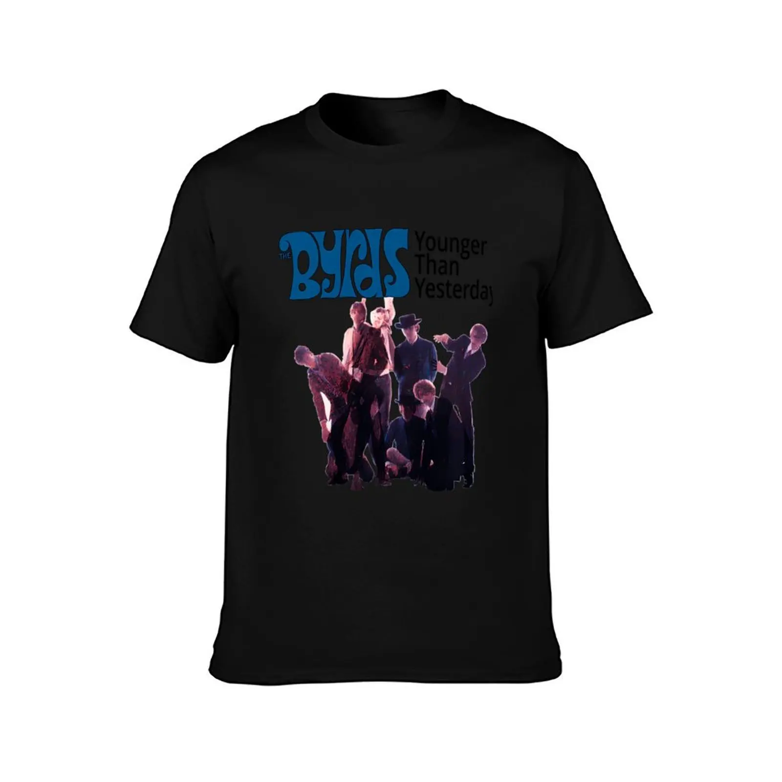 PSY200&x2D;018&x2D;WT&x2E; The Byrds &x2D; Younger Than Yesterday T-Shirt Plus Size Basic Short Sleeve Top T-Shirt