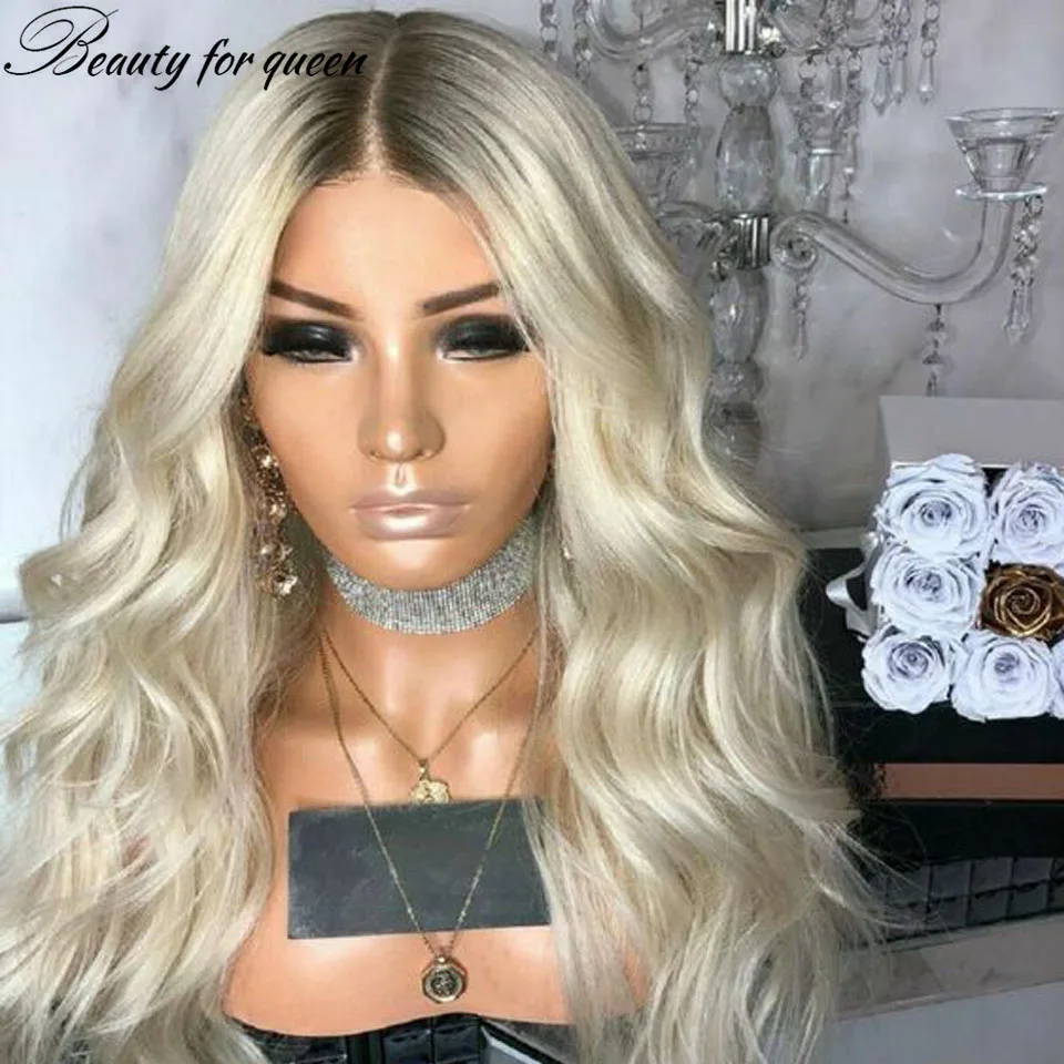 

2026 Blonde HD 13x4 Lace Front Wig 180% Density High Quality Glueless Wig 100% Human Hair Colored Women Cosplay Hot Sale