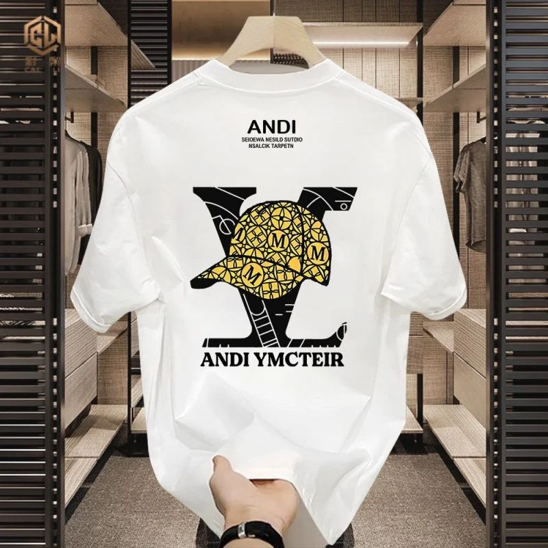 High-quality men's and women's summer new-style thick T-shirts, with fashionable prints and excellent sweat-wicking properties