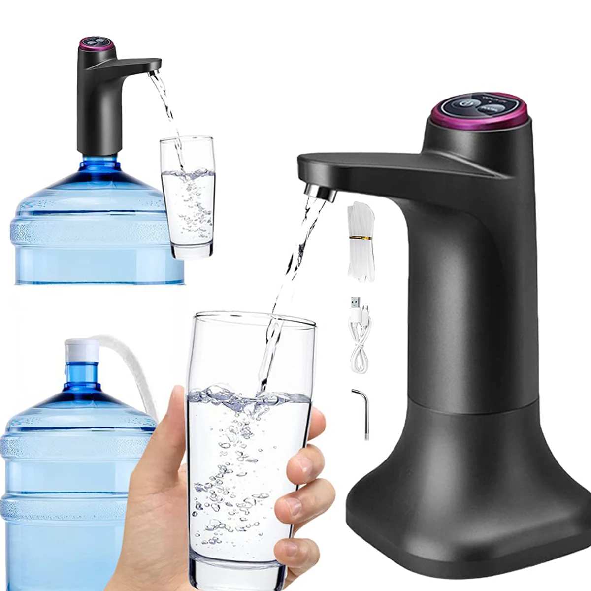 Automatic Electric Water Dispenser Household Gallon Drinking Bottle Switch Smart Water Pump Water Treatment Equipment