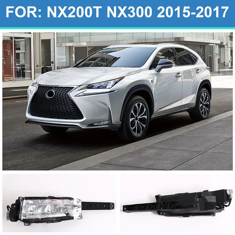 

Для Lexus NX200T NX300 2015 2016 2017 автомобильные DRL противотуманные фары противотуманные фары передний бампер фары противотуманные фары 8122078010 8122078020 -T45C