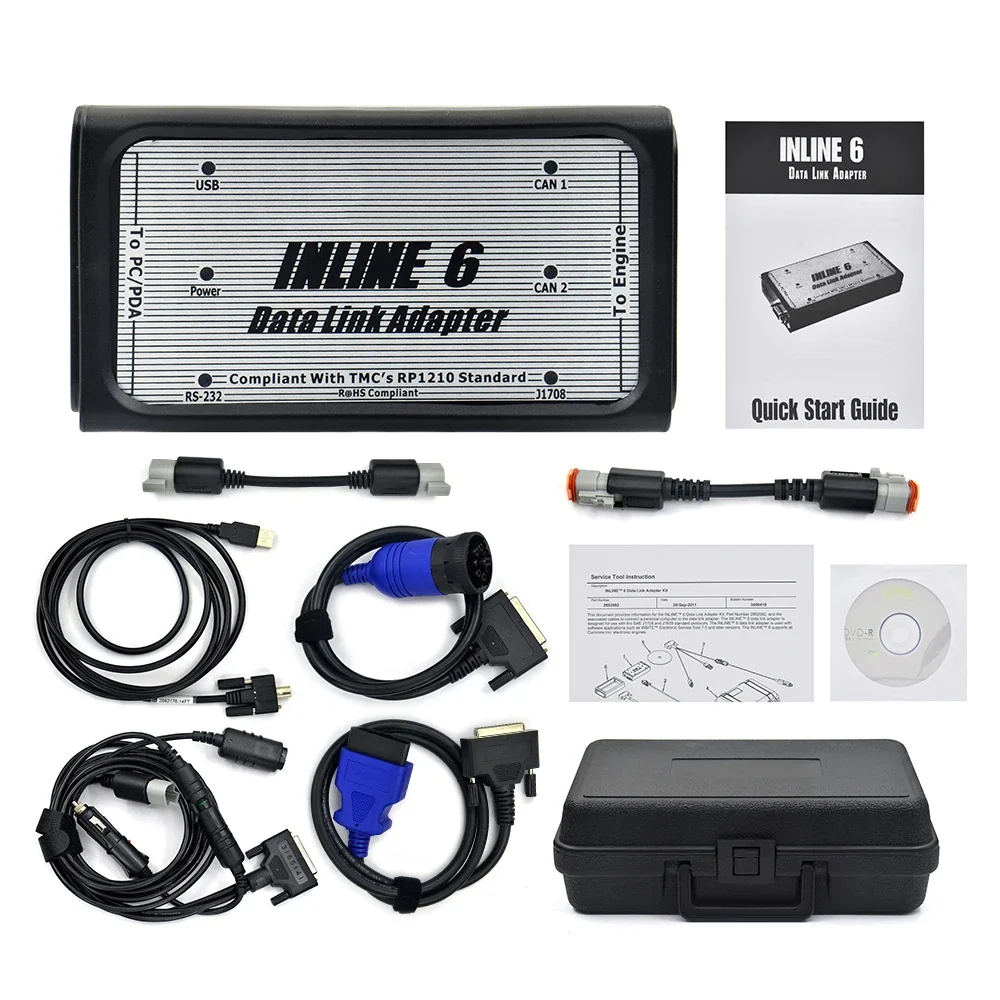 

INLINE 6 V8.7 V7.62 Data Heavy Duty INLINE 6 Cummins Diagnostics Полный INLINE Инструмент для диагностики тяжелых грузовиков