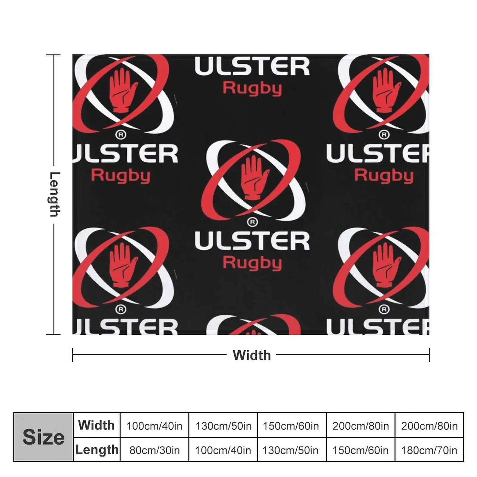 ULSTER RUGBY FANS -IRFU TEAM Throw Blanket Luxury St halloween Soft Sofa Blankets