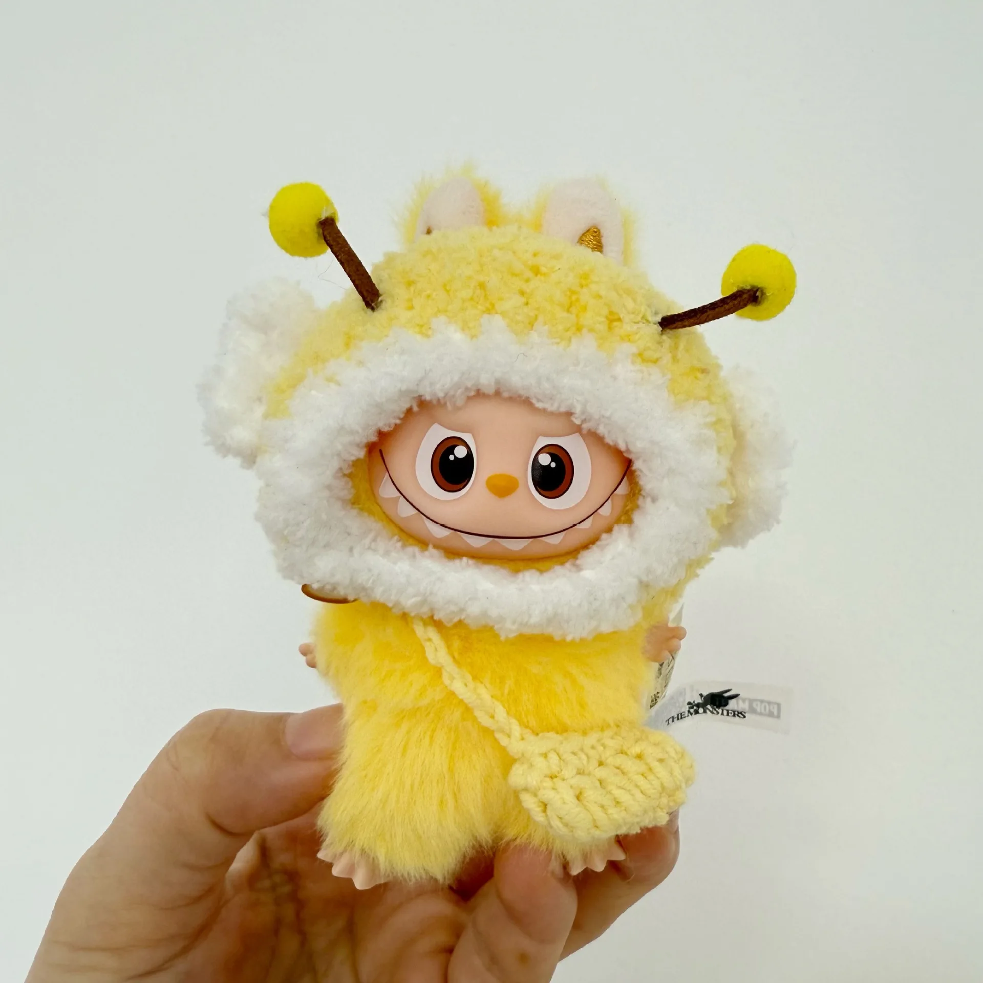 

Clothing For Mini Version 4.0 Labubu Handmade Plush Little Bee Outfit For 10cm Dolls Suitable For Outfit Change