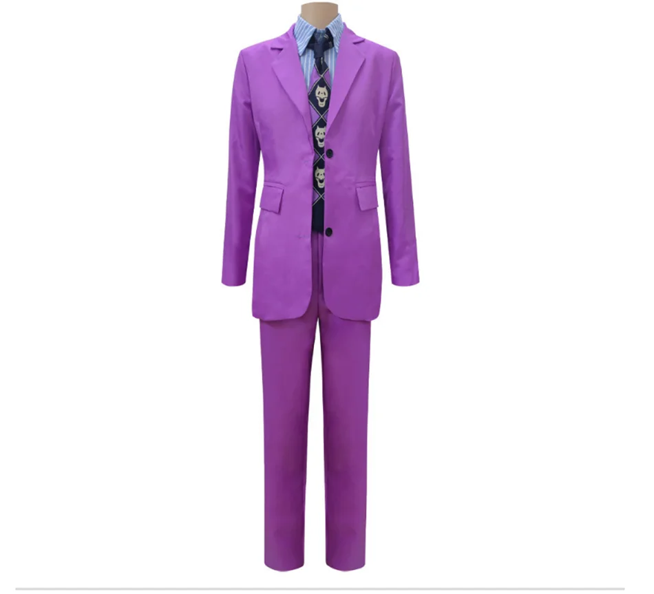 Nuovi uomini Anime Cos Kira Yoshikage Costume Cosplay Halloween Uniform Outfit Set Carnevale Giochi di ruolo Blazer Set di abiti